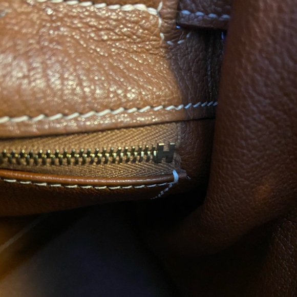 Hermes Kelly Retourne 35 in Cognac Chèvre de Coromandel with gold hardware - Picture 13 of 16